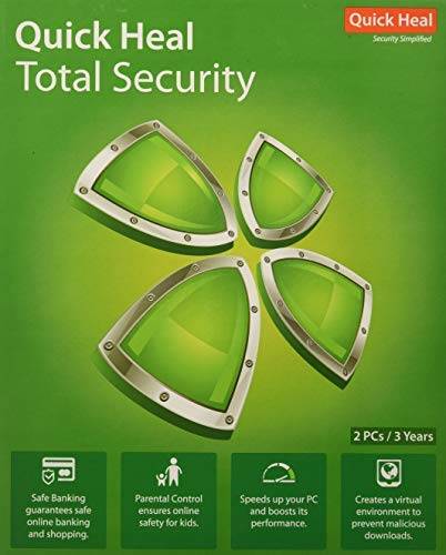 Quick Heal Total Security Latest Version - 2 PCs, 3 Years 